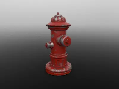 FIRE HYDRANT STREET ASSET Low-poly 3D model