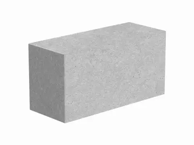 Concrete Block 3D model 2