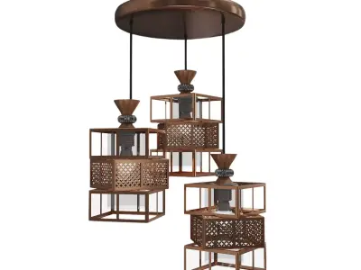 Chandelier 01 3D model