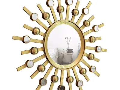 Burst Mirror WLDM7748 3D model