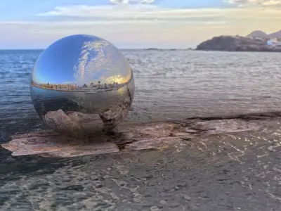 Mediterranean Marina Sunset  360 HDRI Sky and Seaside Village Low-poly 3D model