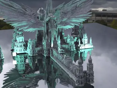 Underworld Temple Kit bash 2 3D model 3D model