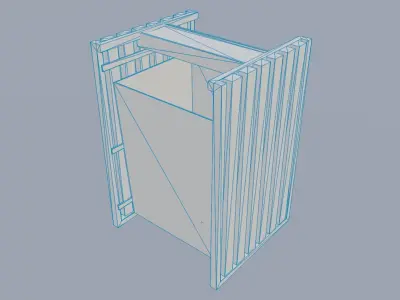 Realistic Trash Can - 3D Asset with Multiple Variants Low-poly 3D model