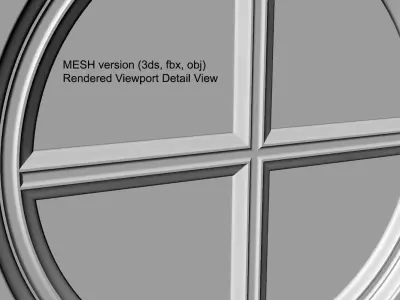 Small Round Window 3D model