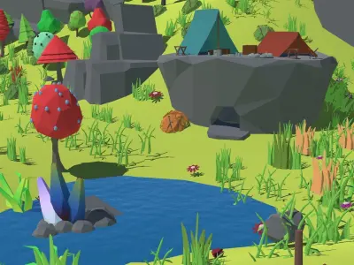 Ultimate Forest Pack Low-poly 3D model