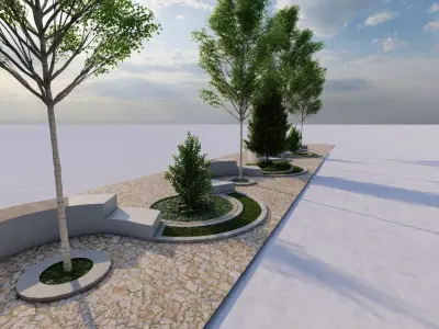 City park-Park-landscape 3D model get