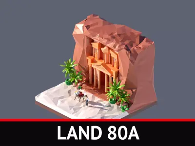 land 80A Low-poly 3D model
