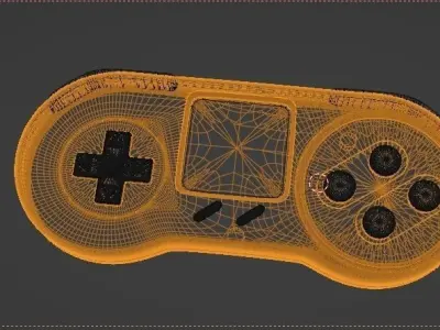 Futuristic Nintendo Controller 3D model
