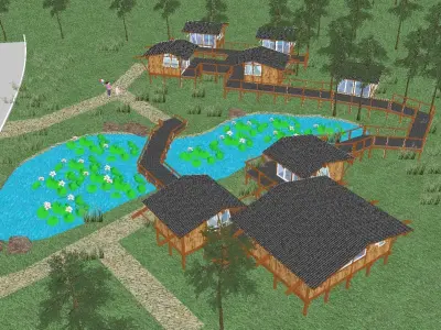 Creative Design-Holiday Cabin-014 3D model