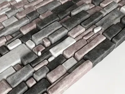 Paving brick smooth 3D model