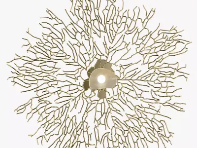 Marina Large Ceiling Medallion Fixture 3D model