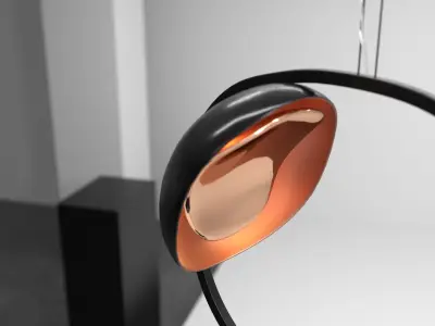 Niamh Barry poised hanging light 3D model