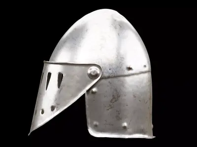 Visor Helmet Low-poly 3D model