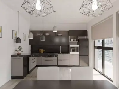 Kitchen Interior 3D Model 3D model buy