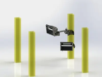 Bracket for reflector Free 3D model