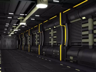 Sci Fi Interior 3D model