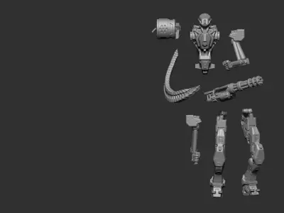 Droid robot 3D print model