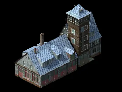 Heterogeneous - Architecture - Building 02 3D model