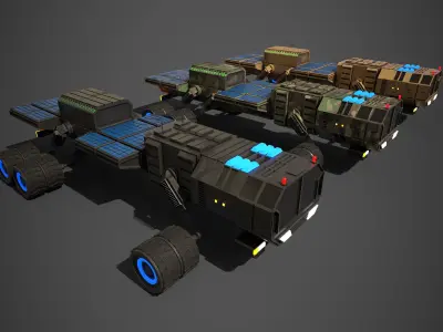 Rover Eight Low-poly 3D model