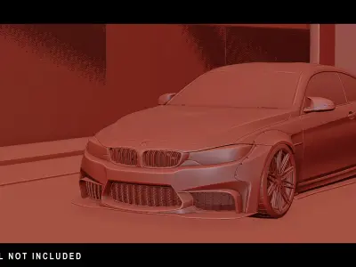 Underground Parking Low-poly 3D model