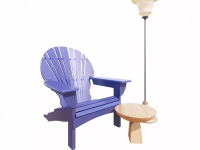 Set of Furniture 03 3D model