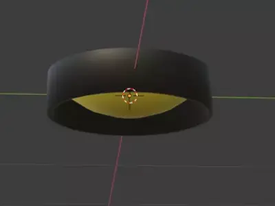 Low poly ceiling light Free low-poly 3D model