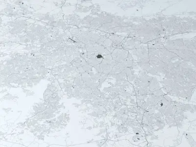 Sao Paulo Road Network and Streets 3D model