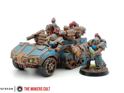 Tempest Legion and Black Knights - Halftrack 3D print model