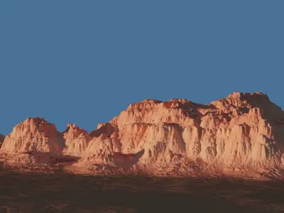 Monument Valley Photorealistic Mountain Landscape  3D model