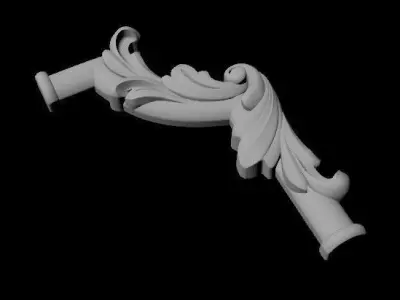 Corner decor ornament for furniture 3D model get