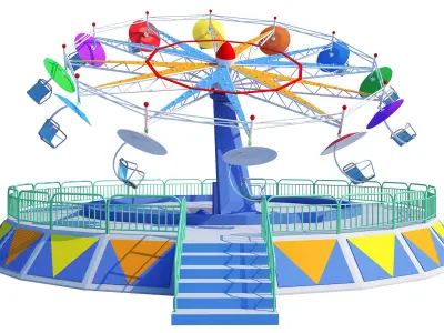 Twister Ride 3D model