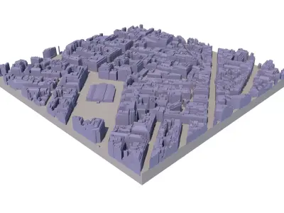 London city tile Level 2 block TQ2880 North East 3D model