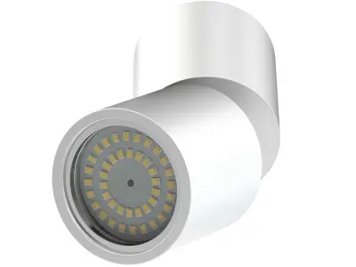 Metal Cylindrical Light 3D Model 3D model