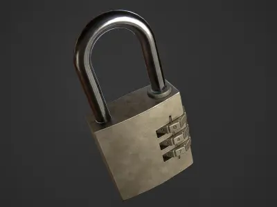 Code Lock Low-poly 3D model