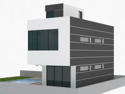 Modern House 3D model 53