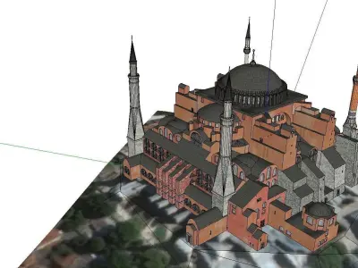 Architecture-Religion-God-Culture-Temple-0105 mosque in istanbul 3D model