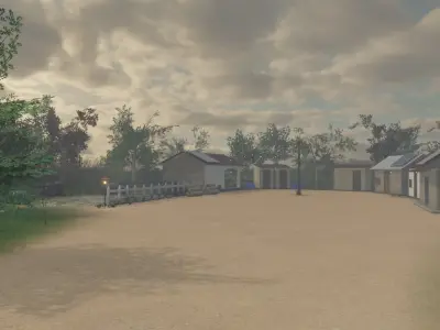 RuralVillageSet Free low-poly 3D model