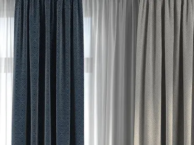 Curtain Set 285 3D model