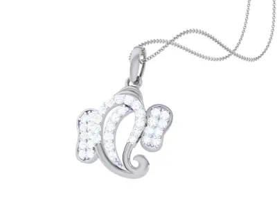 Spiritual Ganesha Pendant 3D print model get