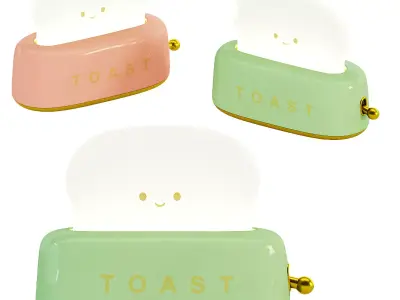 Toast Emotional Lamp 3D model