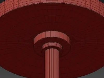 Monroe Collection Gold Chandelier 3D model