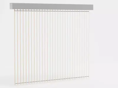 Office Blinds - Vertical Window Shading System 3D model