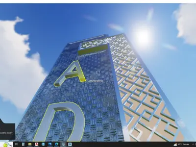 Monument tower 3d model 3D model