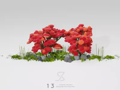 Japanese Maple Tree Free low-poly 3D model