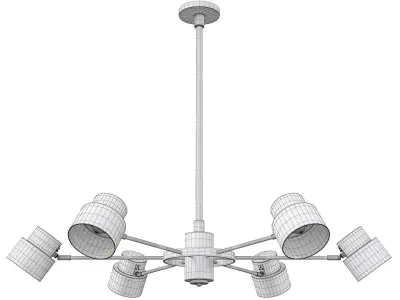 SATELLITE CEILING LAMP Low-poly 3D model