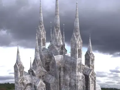 Ninja Gaiden Inspired Tyron City Cathedral  3D model
