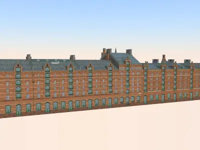 Speicherstadt Hamburg Block D 3D model