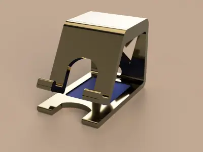Glorious Phone Holder - Precious Metal 3D print model