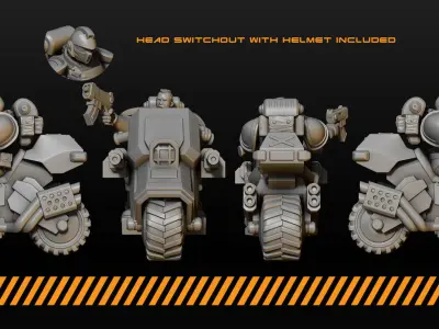 Biker squad 3D print model