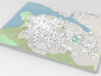 Lungoni Santa Teresa Gallura Sardinia Italy 3D model